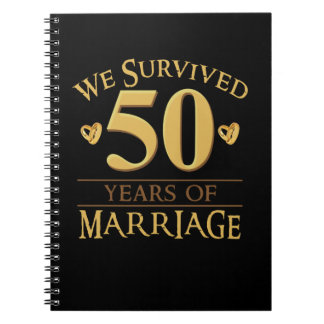 Caderno Espiral Sobrevivemos A 50 Anos De Casal Casamento 50 Anniv