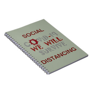 Caderno Espiral Sobreviveremos à COVID-19 - Força e Resiliência