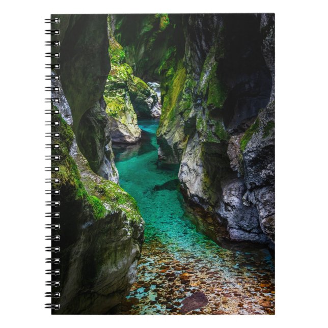 Caderno Espiral Soca gorge na Eslovênia (Frente)