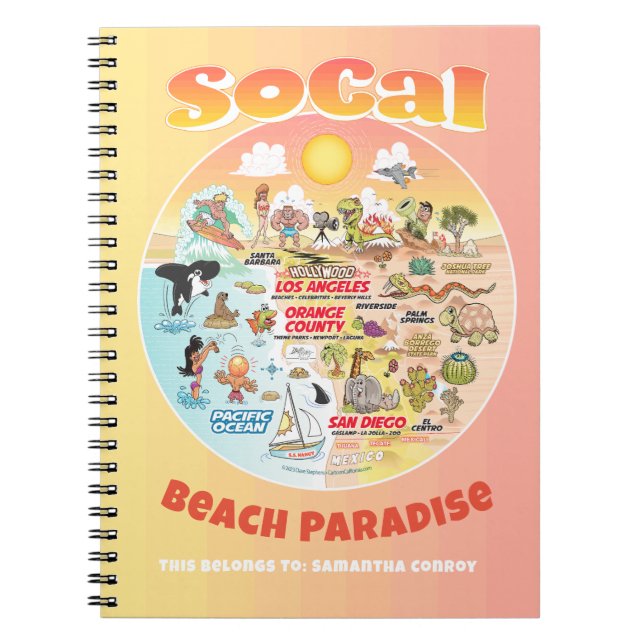 Caderno Espiral SoCal Personalizado (Frente)