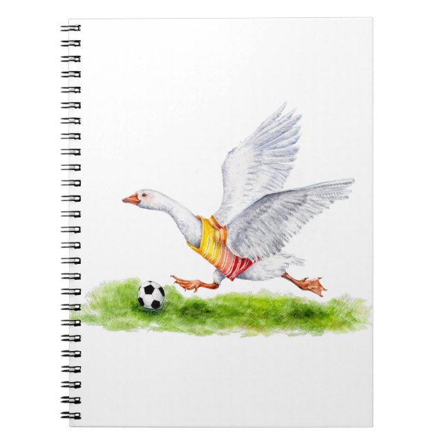 Caderno Espiral Soccer Goose (Frente)