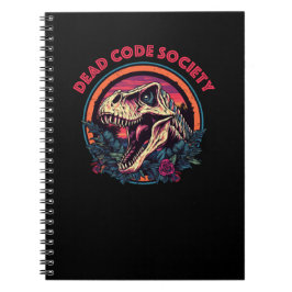 Caderno Espiral Sociedade do Código do morto - Jirassauro - Notebo