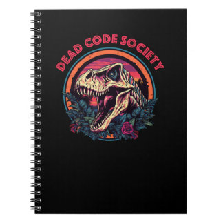 Caderno Espiral Sociedade do Código do morto - Jirassauro - Notebo