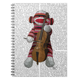 Caderno Espiral Sock Monkey e Cello