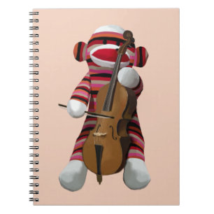Caderno Espiral Sock Monkey e Cello 2