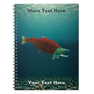 Caderno Espiral Sockeye Salmon