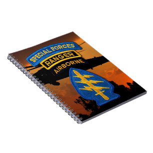 Caderno Espiral SOF SFG SOC das boinas verdes SF do grupo das