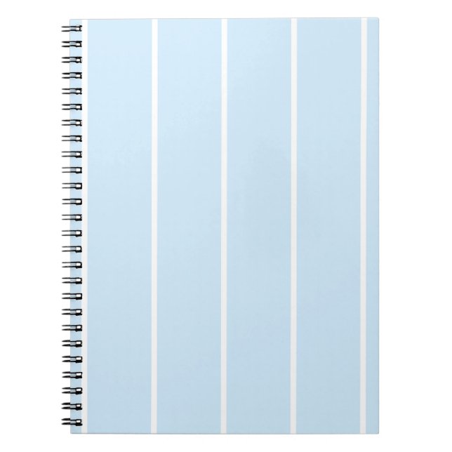Caderno Espiral Soft Color Vertical Stripe Pattern Design (Frente)