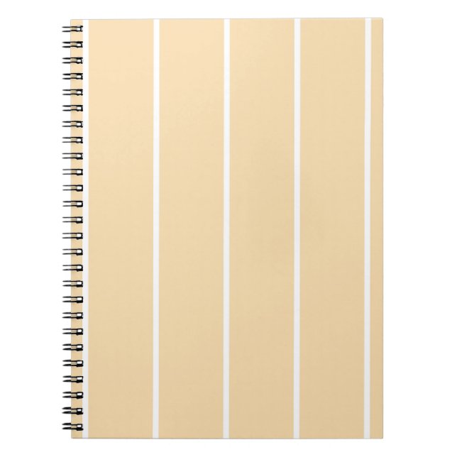 Caderno Espiral Soft Color Vertical Stripe Pattern Design (Frente)