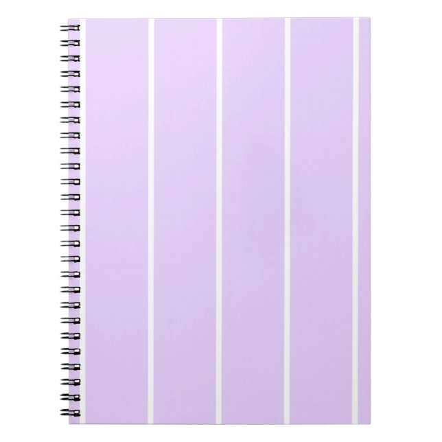Caderno Espiral Soft Color Vertical Stripe Pattern Design (Frente)