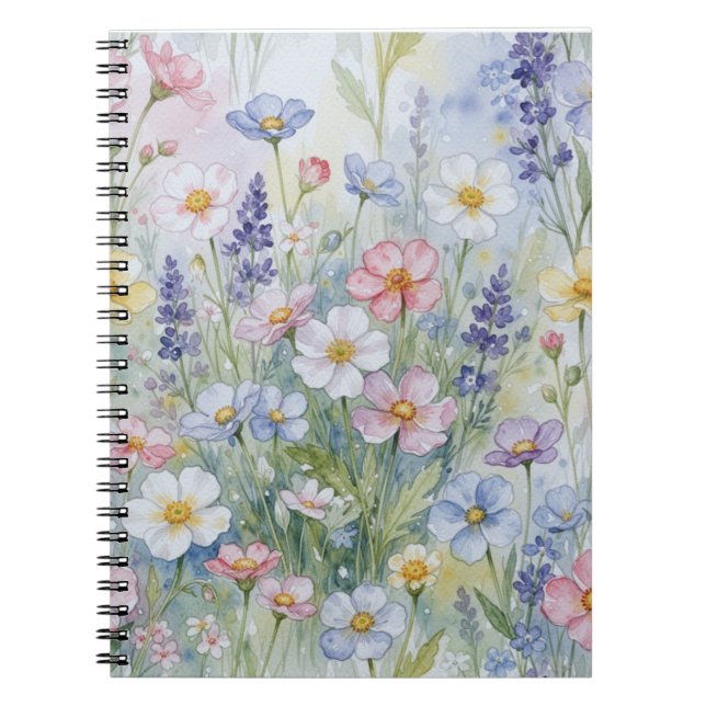 Caderno Espiral Soft Floral Pattern Collection (Frente)