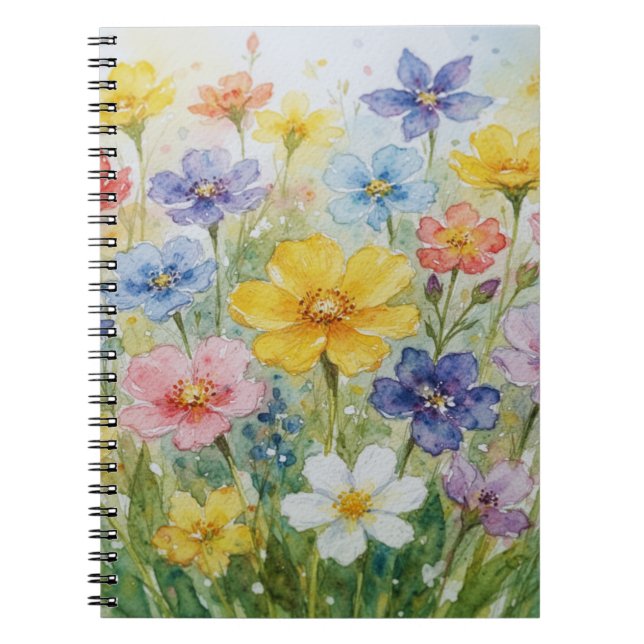 Caderno Espiral Soft Floral Pattern Collection (Frente)