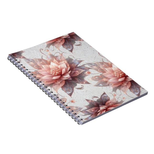 Caderno Espiral Soft Pastel Floral Notebook – Stylish Writing (Lado Direito)