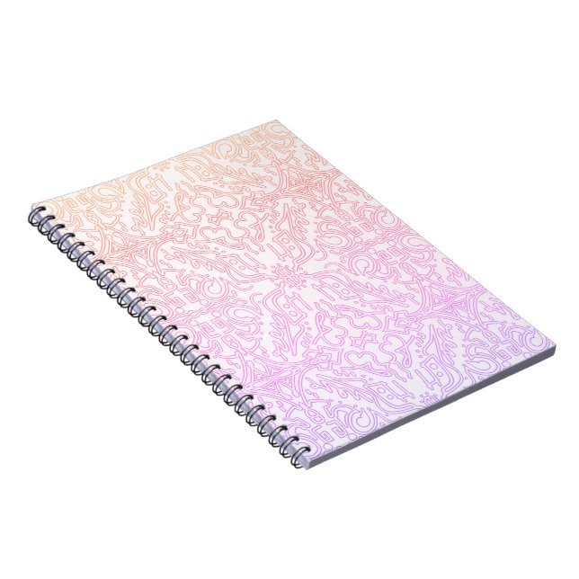 Caderno Espiral Soft Pink Dream Mandala pattern series (Lado Direito)
