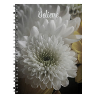 Caderno Espiral Soft White Floral Photo Spiral Notebook