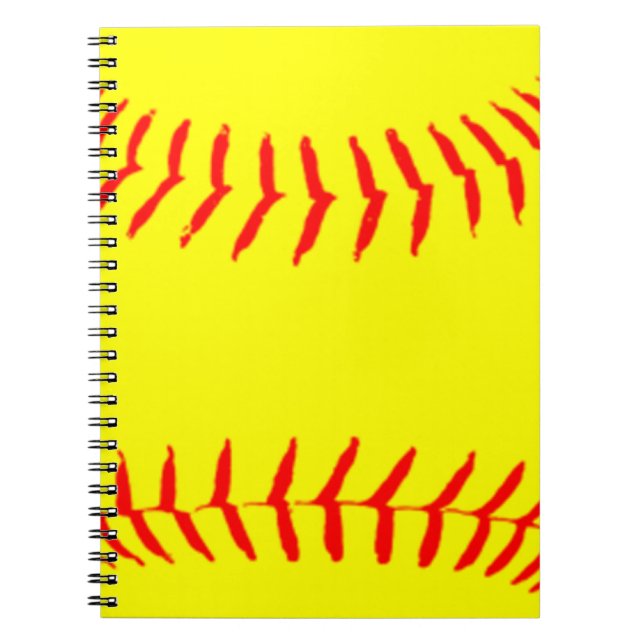Caderno Espiral Softball Personalizado (Frente)