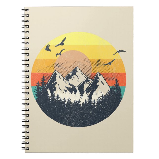 Caderno Espiral Sol de montanha (Frente)