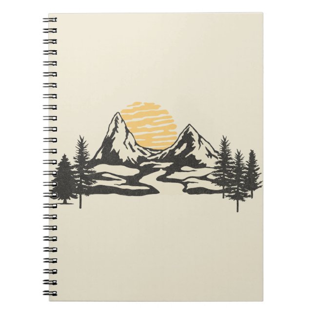 Caderno Espiral Sol de montanha (Frente)