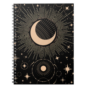 Caderno Espiral Sol dourado