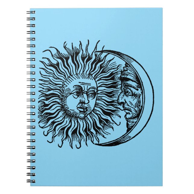 Caderno Espiral Sol e lua medievais (Frente)