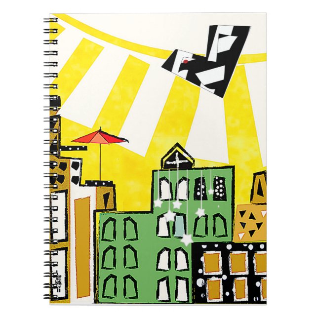 CADERNO ESPIRAL SOL NA CIDADE (Frente)