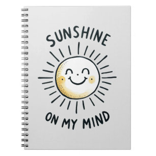 Caderno Espiral Sol Na Minha Mente