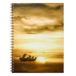 Caderno Espiral Sol No Oceano Pacífico