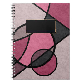 Caderno Espiral Sol rosa, abstrato