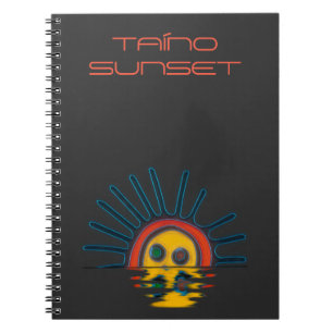 Caderno Espiral Sol Taino Sunset