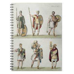 Caderno Espiral Soldados romanos, detalhe da placa 2, classe 5 de