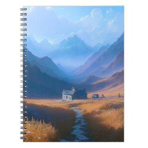 Caderno Espiral Solidão no Morro, casa nas montanhas