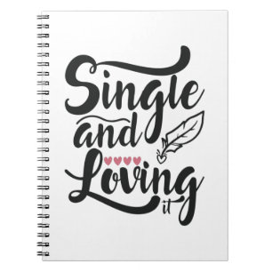 Caderno Espiral Solteiro De Presente De casal E Amor