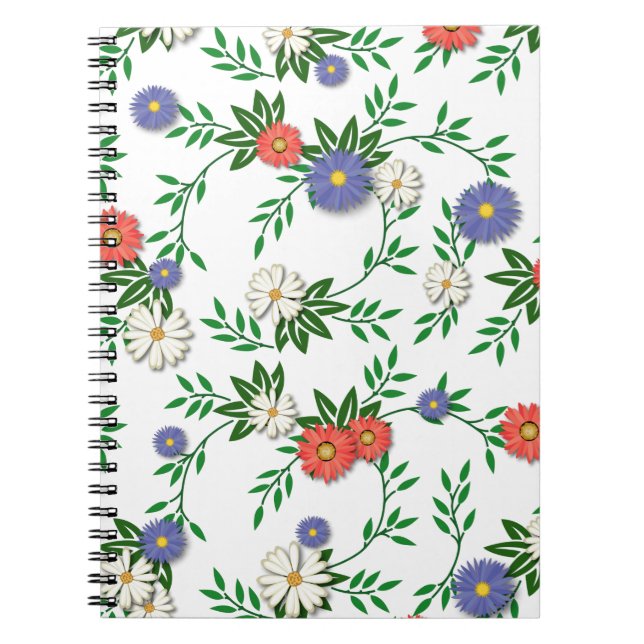 Caderno Espiral Solteiros Botões Diários de jardinagem (Frente)