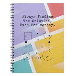 Caderno Espiral Soluções de Matemática de Segunda-feira Espírito