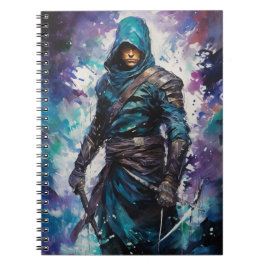 Caderno Espiral Sombras Azuis: O Anime Shinobi Silencioso
