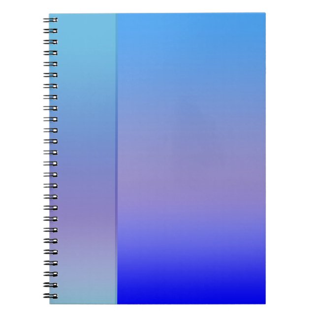 Caderno Espiral Sombras de Azul (Frente)