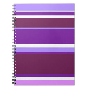 Caderno Espiral Sombras de listras roxas