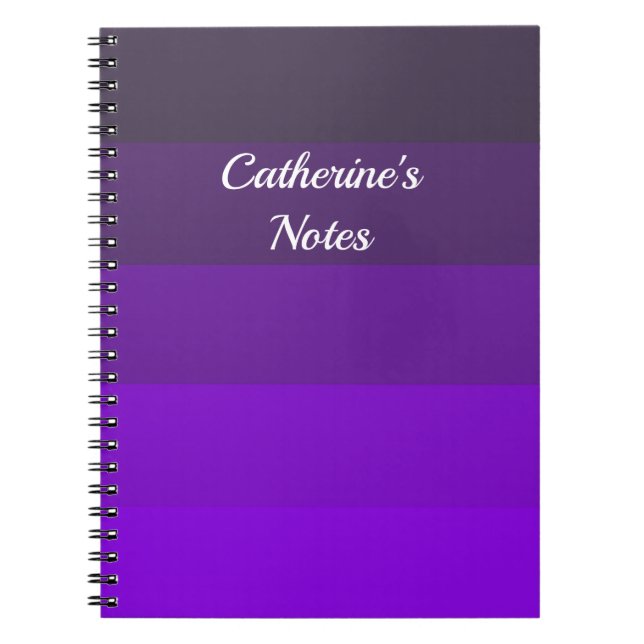 Caderno Espiral Sombras de Púrpura (Frente)