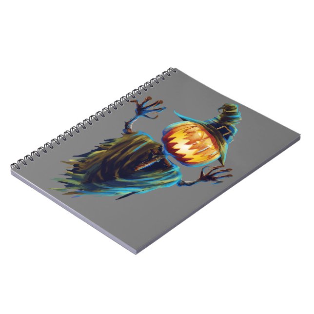 Caderno Espiral Sombras Encantadoras: Bo&W Notebook Espiral Hallow (Left Side)