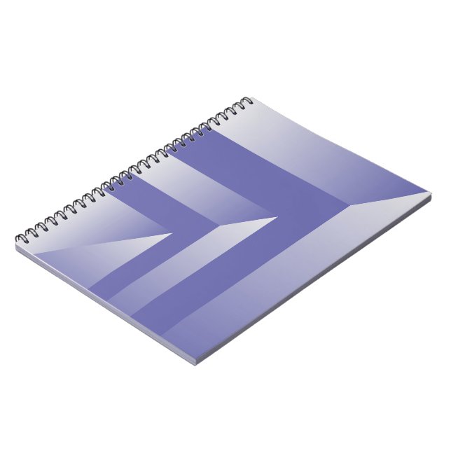Caderno Espiral Sombras violetas azuis (Left Side)