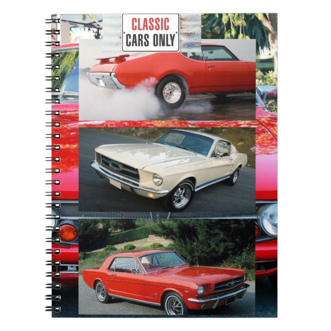 Caderno Espiral Somente Carros Clássicos (Frente)
