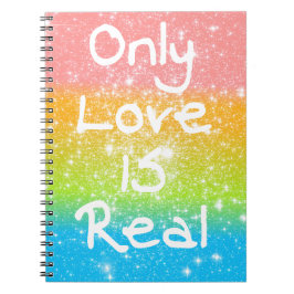 Caderno Espiral Somente o amor é real