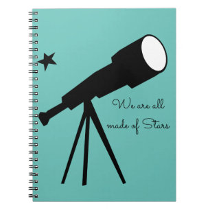 Caderno Espiral Somos todos feitos de telescópio Stars