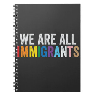 Caderno Espiral Somos Todos Imigrantes LGBT - Arco-Íris