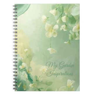 Caderno Espiral Sonhador Soft Sage e Floral Verde Menta