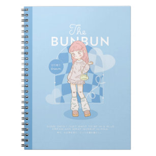 Caderno Espiral Sonho Azul Rosa 