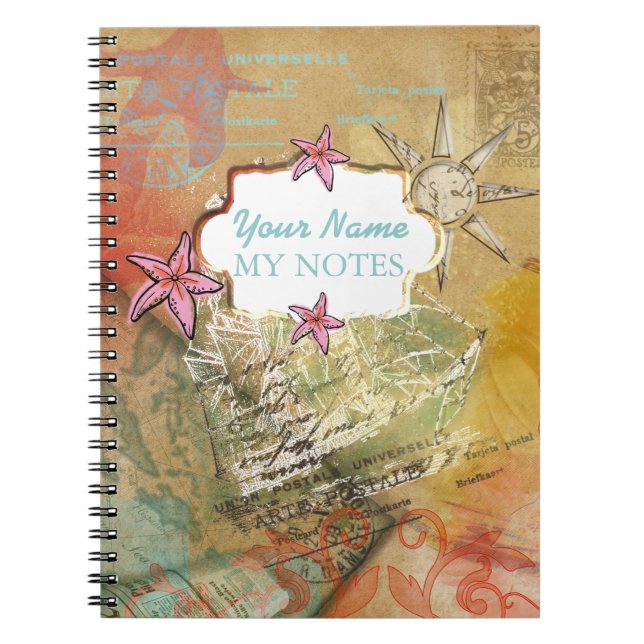 Caderno Espiral Sonho de Caribe - Notebook (Frente)