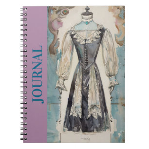 Caderno Espiral Sonho de Fashionista: Pequeno Diário LBD de Vestid