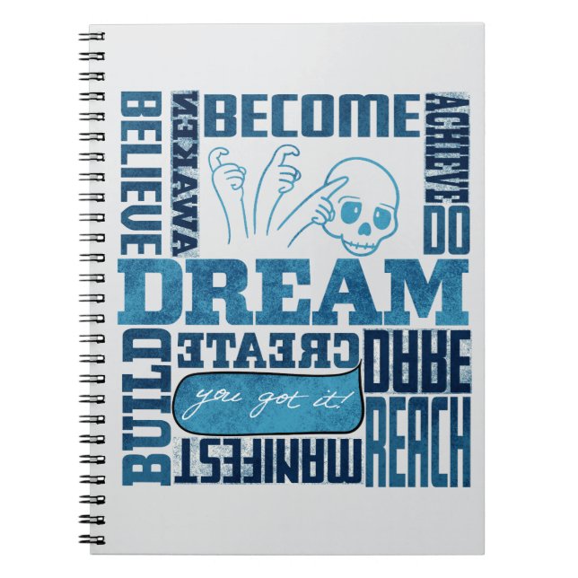 Caderno Espiral Sonho - Design ASL (Frente)