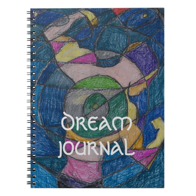 CADERNO ESPIRAL SONHO DIÁRIO DO ARTISTA PAULA REILLY. (Frente)
